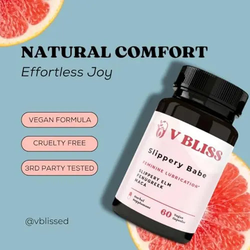 V Bliss Slippery Babe Vaginal Moisturizer Capsules | Relieves Vaginal Dryness with Slippery Elm V Bliss Au supplements