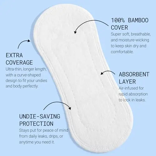 Flex Bamboo Panty Liners (50 Count) | Ultra Thin Daily Pantyliners | Fragrance-Free Feminine Care FLEX Au supplements