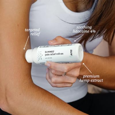 SUNMED Lidocaine 4% Roll-On Pain Relief – Targeted Topical Hemp Oil Extract for Muscle, Joint & Discomfort Relief – Portable Recovery Solution for Athletes – Quick Numbing Action, 3oz SUNMED Au supplements
