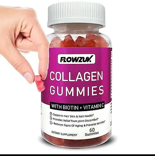 Collagen Gummies High Strength with Biotin Vitamin C & E | Flowzuk | Anti Aging, Hair Growth FLOWZUK Au supplements