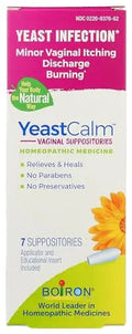 Boiron YeastCalm Homeopathic Suppositories for Yeast Infections, Burning, Discharge Boiron Au supplements