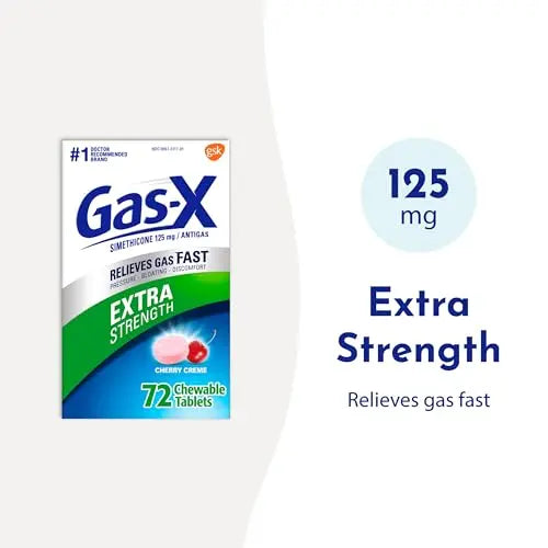 Gas-X Extra Strength Chewable Gas Relief Tablets with Simethicone 125 mg Gas-X Au supplements