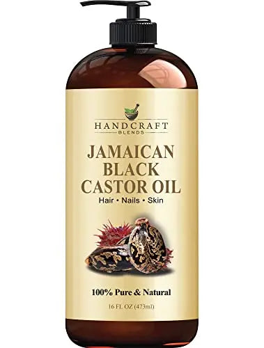 Handcraft Blends Jamaican Black Castor Oil for Hair Growth, Eyelashes and Eyebrows Handcraft Blends Au supplements