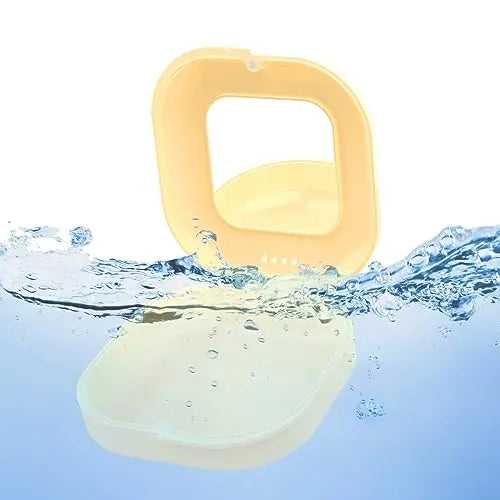 Retainer Case with Mirror and Vent Holes, Cute Retainer Holder Case Compatible with Invisalign Heigoeost Au supplements