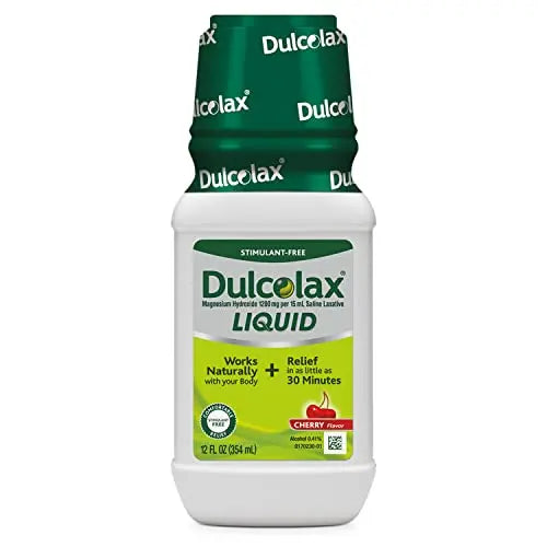 Dulcolax Liquid Laxative, Stimulant Free Laxative for Comfortable Relief, Cherry Flavor, 12 oz. Dulcolax Au supplements