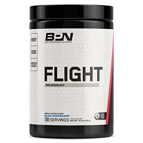 Bare Performance Nutrition, BPN Flight Pre Workout, Blue Raspberry, 30 Servings BARE PERFORMANCE NUTRITION Au supplements