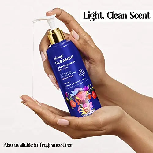 Always Cleanse Feminine Intimate Wash For Women, Ph Balanced For Skin, Lightly Scented Always Au supplements