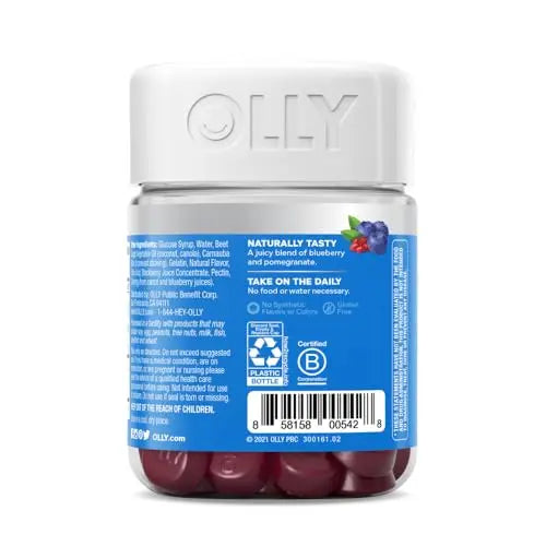 OLLY Glowing Skin Gummy, 25 Day Supply (50 Count), Plump Berry, Hyaluro OLLY Au supplements