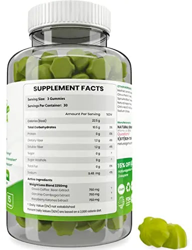 Fat Burning Gummies Pure Extract Garcinia Cambogia, Green Coffee, Raspberry Ketones NATURALGENIUS Au supplements