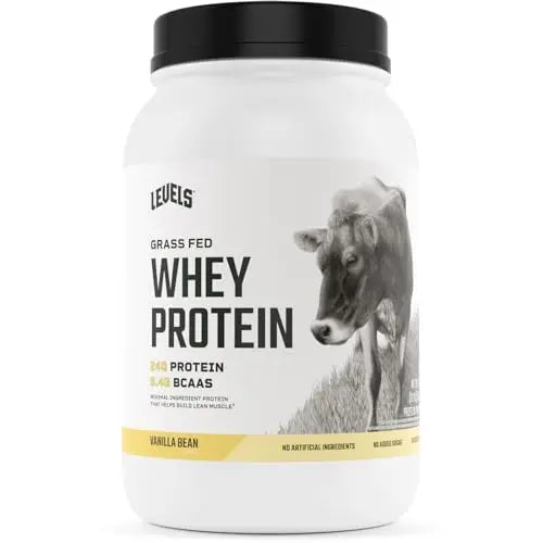 Levels Grass Fed 100% Whey Protein, No Hormones, Vanilla Bean, 2LB Levels Nutrition Au supplements