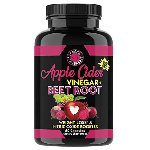 Angry Supplements Apple Cider Vinegar + Beet Root Capsules, Detox Pills, Nitric Oxide Angry Supplements Au supplements