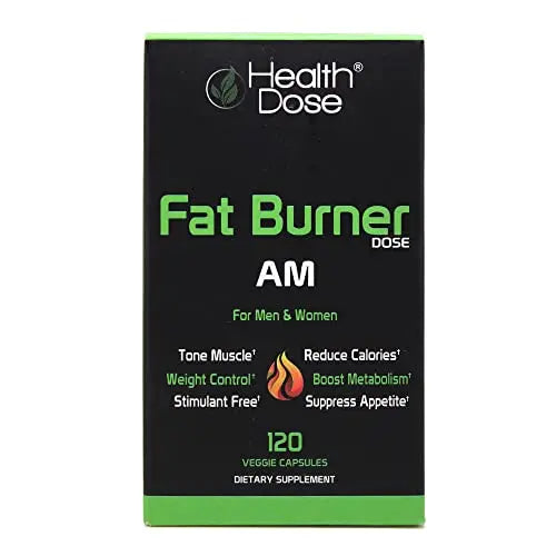 Health Dose Fat Burner AM. Weight Control & Metabolism Boost. For Active Lifestyles. Health Dose Au supplements