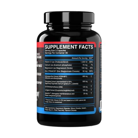 eFlow Nutrition Enflux Natural T Support with KSM-66 Ashwagandha - Supplement eFlow Nutrition Au supplements