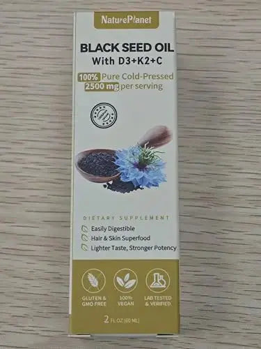 NaturePlanet Organic Soursop Bitters and Black Seed Oil Drops Bundles with Vitamins D3, K2, B6, C | NaturePlanet Au supplements