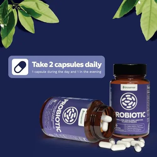 Colon Health Probiotic and Prebiotic Capsules - Gut Health Prebiotics and Probiotics Bio Sense Au supplements