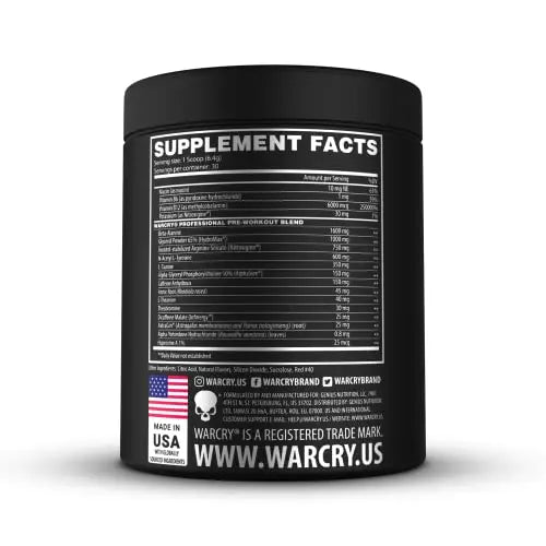 WARCRY Pre-Workout Powder - Ultra Energy, Strength, Clear Focus & Pumps with Nitrosigine WARCRY Au supplements