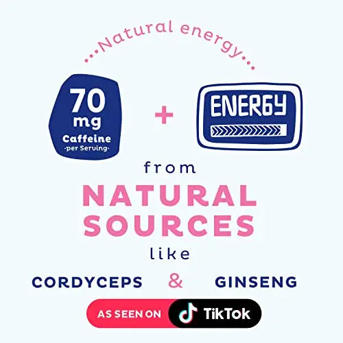 KOS USDA Organic Energizing Blue Spirulina Blend - 70 mg Organic Caffeine, B-Complex KOS Au supplements