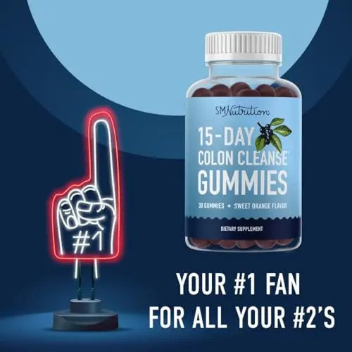 15 Day Colon Cleanse & Detox Gummies | Occasional Constipation & Bloating Relief SMNutrition Au supplements