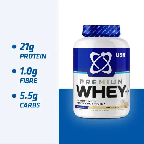 USN Whey+ Strawberry Protein Powder 2kg - Muscle Building & Recovery Protein Shakes USN Au supplements