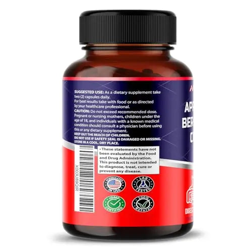 Apple Cider Vinegar 9000mg Berberin 6000mg Ceylon Cinnamon 9000mg Turmeric 6000mg AUMETO Au supplements
