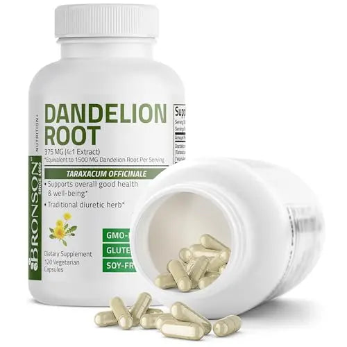 Bronson Dandelion Root High Potency Supplement, Supports Overall Good Health & Well Bronson Au supplements