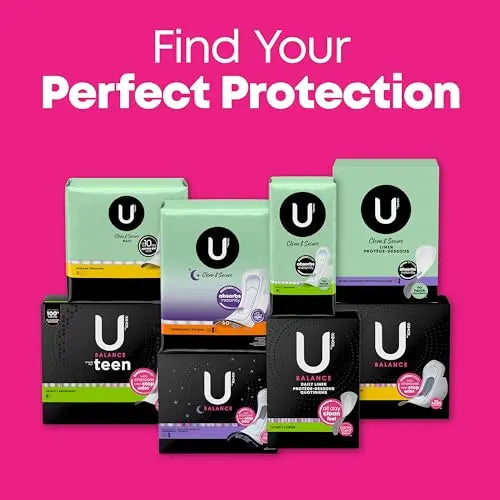 U by Kotex Balance Sized for Teens Ultra Thin Pads with Wings, Heavy Absorbency, 56 Count U by Kotex Au supplements