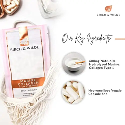 Birch & Wilde Marine Collagen Peptides for Beautiful Skin & Hair and Stronger Bones & Joints BIRCH & WILDE Au supplements