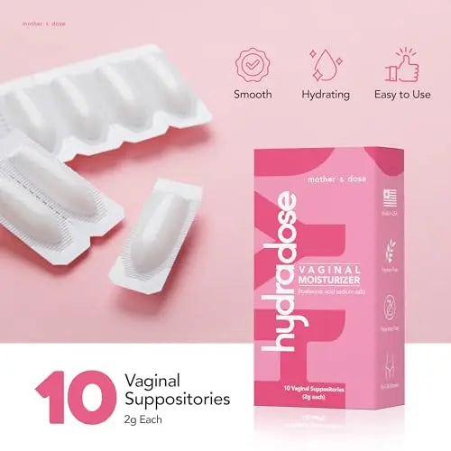 Mother's Dose Hyaluronic Acid Suppository HydraDose- Hormone Free Moisturizer MOTHER·S DOSE Au supplements