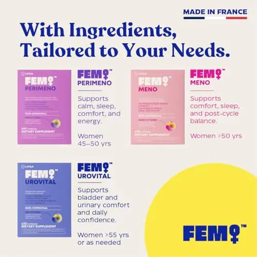 FEM Urovital Bladder Control Supplements - Overactive Bladder, Leakage & Urgency Relief - Non-Hormonal Urinary Tract Health Support for Women - 30 Capsules Upsa Au supplements