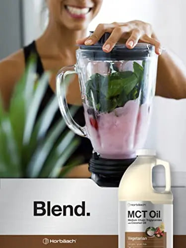 MCT Oil 64 oz | 100% Pure | Blends with Coffee, Tea, Juice and Liquids | Value Size Unflavo Horbäach Au supplements