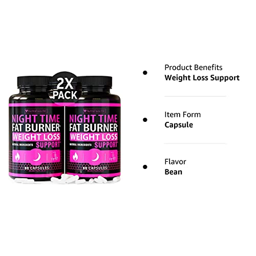 NuttraFaza INC (2 Pack) Night Time Weight Loss Pills for Women Belly Fat Burner NuttraFaza INC Au supplements