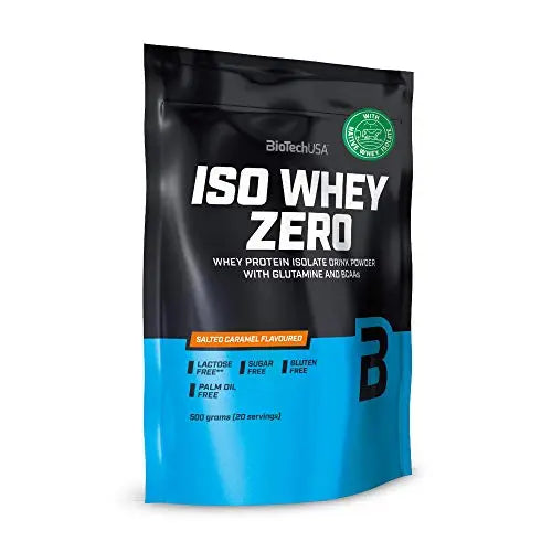 BioTechUSA Iso Whey Zero, Lactose, Gluten, Sugar Free, Premium Whey Protein Isolate, 500 g, Salted Caramel BioTechUSA Au supplements