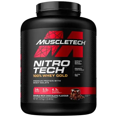 MuscleTech NitroTech 100% Whey Gold Protein Powder, Build Muscle Mass, Whey Isolate Protein Powder Muscletech Au supplements