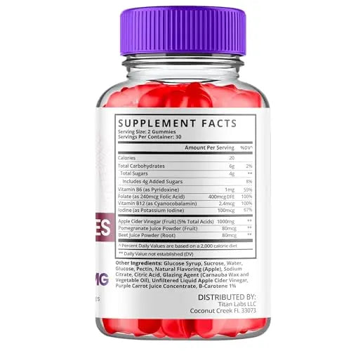 (3 Pack) Pure Slim Keto ACV Gummies, Pure Slim Keto ACV Advanced Weight Loss 1000 MG Titan Labs Au supplements