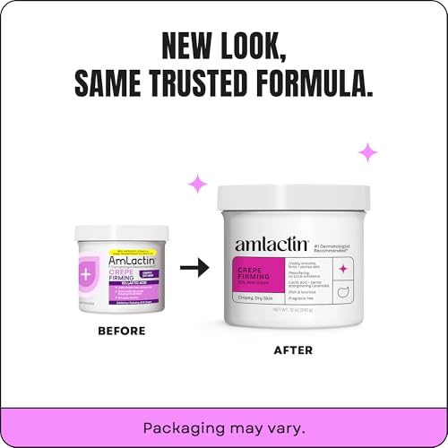 AmLactin Crepe Firming Cream - Therapeutic Skin Tightening Cream for Body – No-Scrub Exfoliator and Moisturizer