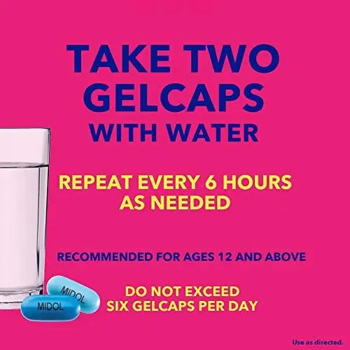 Midol Complete Gelcaps 24ct: Midol Complete Menstrual Pain Relief Gelcaps with Acetaminophen Midol Au supplements