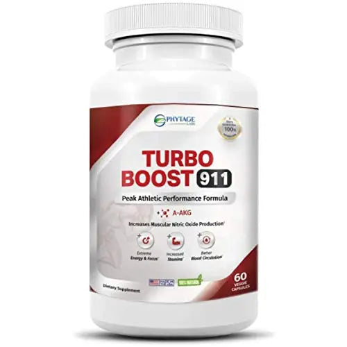 Phytage Labs Turbo Boost 911 Nitric Oxide Booster, Circulation, Energy Boost, Mental Focus Phytage Labs Au supplements