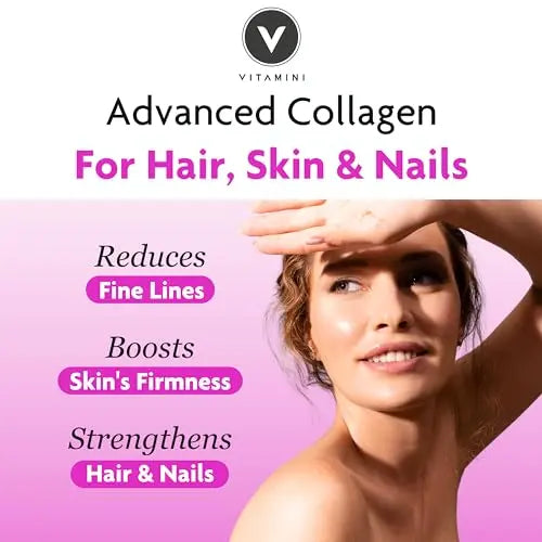 Premium Collagen Supplements for Women - High Strength Marine Collagen with Hyaluronic Acid, Biotin, Vitamin C & E V Vitamini Au supplements