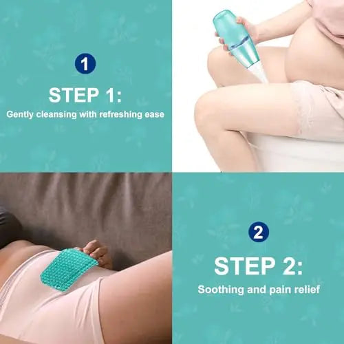 Peri Bottle Postpartum Portable Bidet - Perineal Bottle with 1 Ice Pack, Upside Down Squirt Bottle TheGreen Au supplements