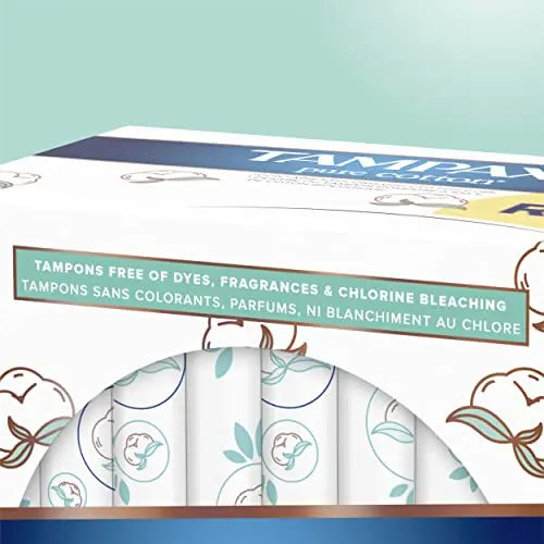 TAMPAX Pure 100% Organic Cotton Core Super Absorbency Tampons - 24 ct Tampax Au supplements