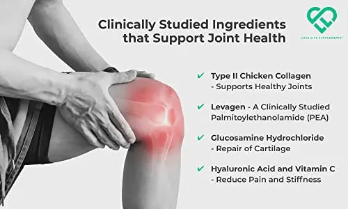 Love Life Supplements Joint Support with Levagen® (Palmitoylethanolamide) + UC-II® LOVE LIFE SUPPLEMENTS Au supplements