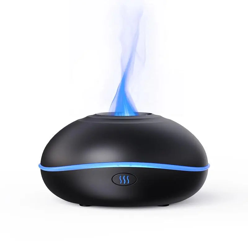 USB Oil Diffuser LED Flame Diffuser Humidifier Ultrasonic USB Flame Humidifier Essential Oil Generic Au supplements