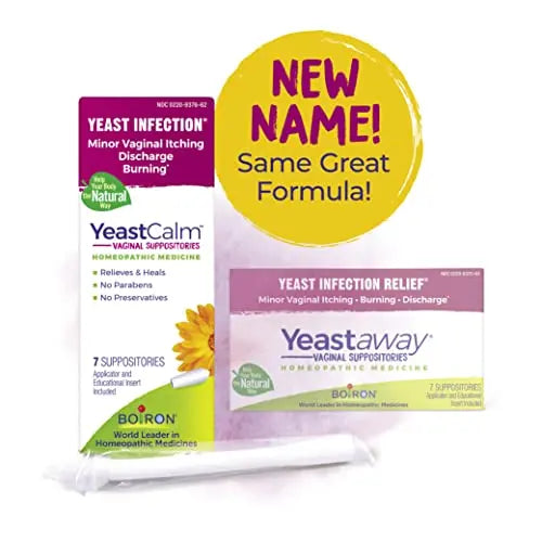 Boiron YeastCalm Homeopathic Suppositories for Yeast Infections, Burning, Discharge Boiron Au supplements