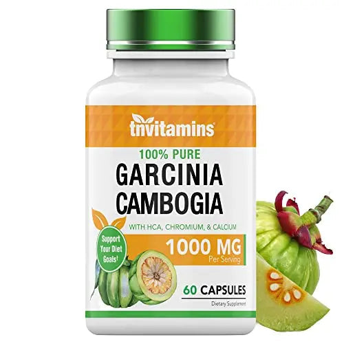 tnvitamins Garcinia Cambogia Extract Capsules (1000 MG x 60 Pills) with HCA & Chromium tnvitamins Au supplements