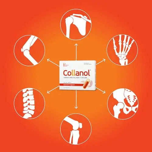 Collanol - Innovation in The Care of Healthy Joints - Liquid Formula in a Double Capsule 3D Collagen Collanol Au supplements