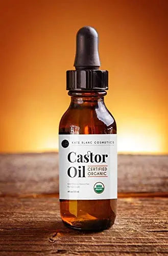 Kate Blanc Cosmetics Organic Castor Oil (4oz). 100% Pure, Cold Pressed, Hexane Free in a Glass Bottle Kate Blanc Cosmetics Au supplements