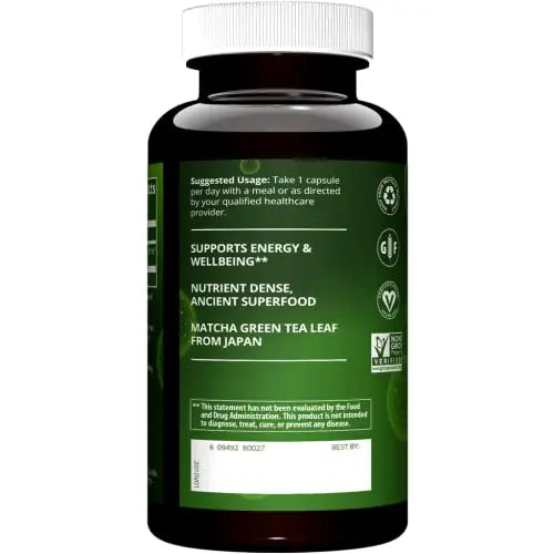 MRM Matcha Green Tea Capsules 60 Servings MRM Au supplements