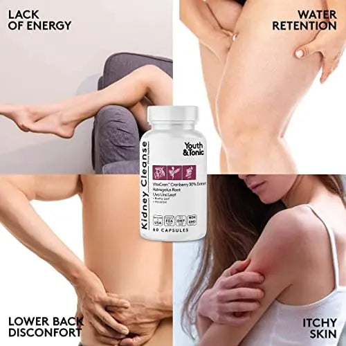 Youth & Tonic Kidney Cleanse Detox for Residual Metabolic Waste & Excess Body Water Youth & Tonic Au supplements