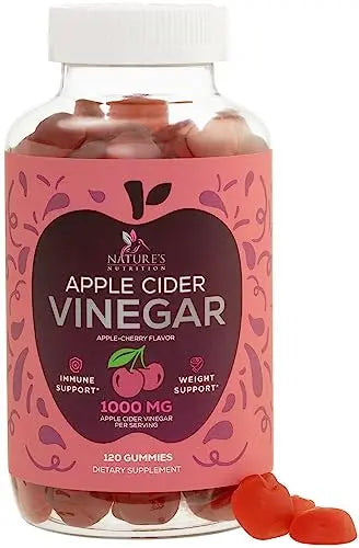 Vegan Apple Cider Vinegar Gummies | Max Strength 1000mg | Gelatin-Free, Vegan, Non-GMO Nature's Nutrition Au supplements