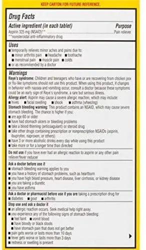 Ecotrin Regular Strength Safety Coated Aspirin | Arthritis Pain | 300 Tablets (2 Pack) Ecotrin Au supplements